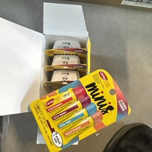 Carmex Minis 4pk Moisturizing Lip Balm SPF 15 Sunscreen (4 Packs Of‎ 4)